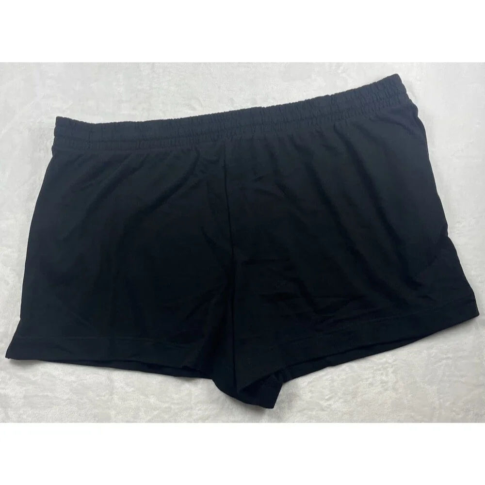TERRA & SKY Drawcord Knit Shorts Sweat Black Size 4X 28W-30W NEW - Picture 9 of 10